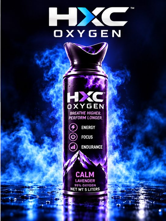 HXC Oxygen Calm presentation canister